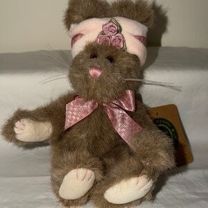 Boyds Bears Brown Bunny with Pink Bow